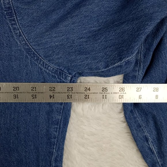 Vintage Sturgis 2001 Mens Shirt Button Down Denim Blue Embroidered Pockets Large - Picture 8 of 12